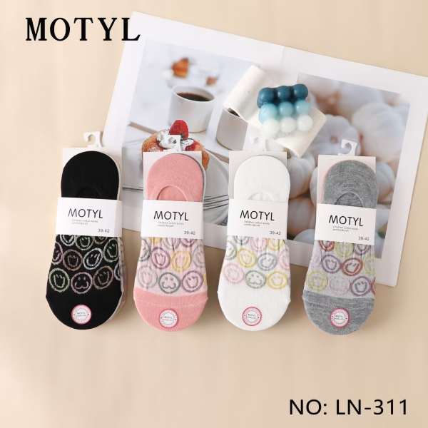 Stopki damskie Roz 35-42, Mix kolor Paczka 40 szt